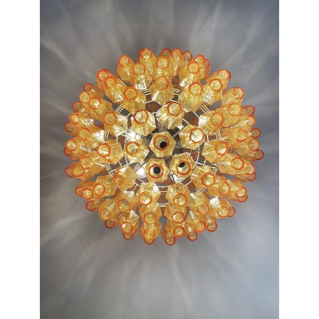 Spherical Poliedri Candelier in Murano Glass, 1990s For Sale - Image 14 of 18