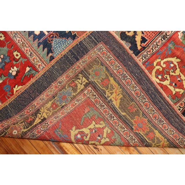 Late 19th Century Zabihi Collection Oversize Antique Persian Bidjar Carpet - 12' x 18'2" For Sale - Image 5 of 12