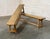 A lovely Solid Oak Pair French Dining Benches. Look great either side of a Farmhouse Table. We have bleached for a lighter...