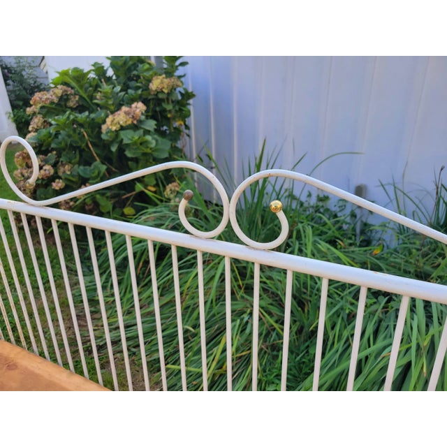 Early 20th Century Vintage Iron Daybed For Sale - Image 9 of 11