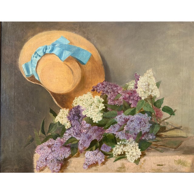 J. Manuel, Still Life with Hat 87, 1800s, Oil Painting on Canvas For Sale - Image 3 of 7