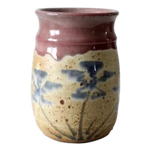 Vintage White Rive Pottery Vase