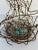 C. 2007 Iron Sculpture of Nest With 3 ceramic Blue Eggs. “Branches” are made of metal. Signed at the bottom and dated....