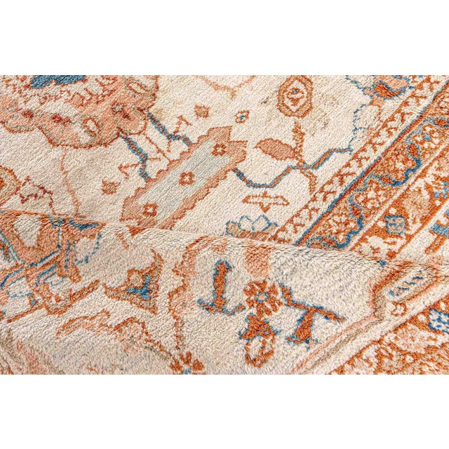 Textile Antique Persian Sultanabad Rug For Sale - Image 7 of 17