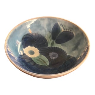 Blue Ceramic Bowl by the Cloutier Brothers, 1970s For Sale