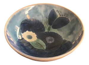 Blue Ceramic Bowl by the Cloutier Brothers, 1970s