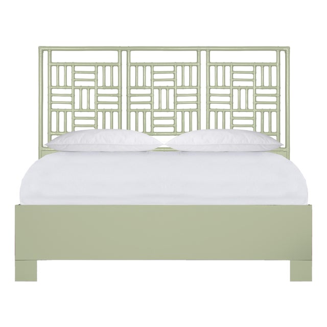Finn Standard Bed King - Celery Green For Sale