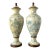 Vintage Crackle Finish Blue Willow Urns - A Pair For Sale