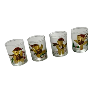 Culver Bears Christmas Glasses - Set of Four