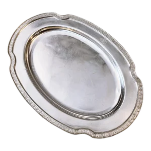 Antique Silver Plated Tray From Illinois Central Railroad