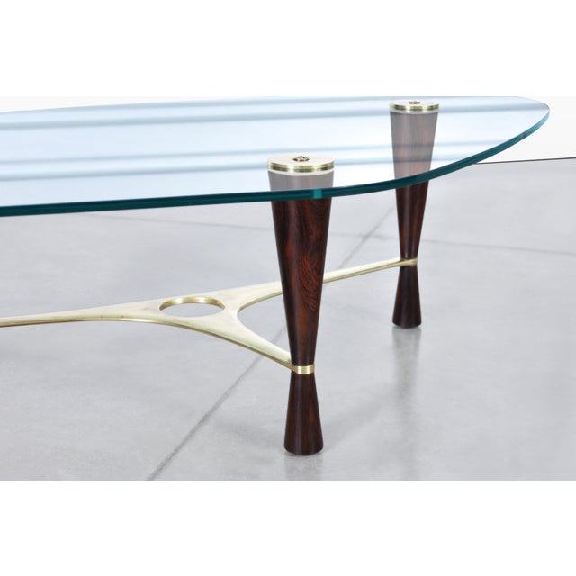 1950s Vintage Model 5309 Rosewood Coffee Table by Edward Wormley for Dunbar For Sale - Image 5 of 12