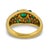 1990s Cartier Emerald Diamond 18k Yellow Gold Ring, Size 7 For Sale In Los Angeles - Image 6 of 6