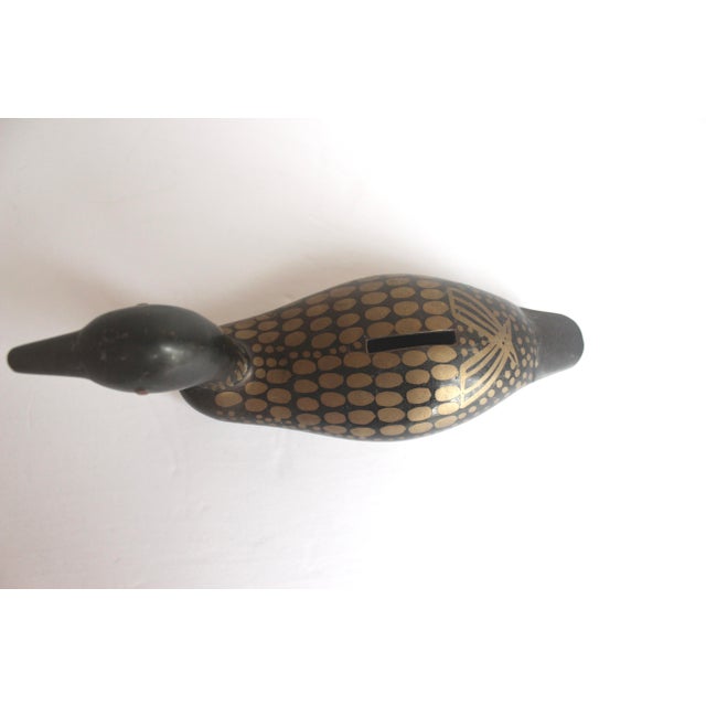 Mid 20th Century Vintage Brass Duck or Loon Bank, Piggy Bank For Sale - Image 5 of 7