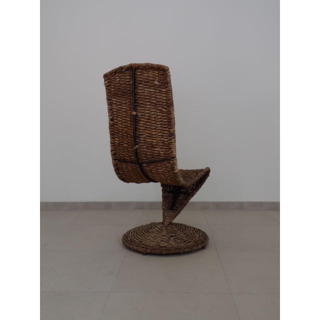1970s Italian Banana Leaf Armchair S Chair by Marzio Cecchi, 1970s For Sale - Image 5 of 9