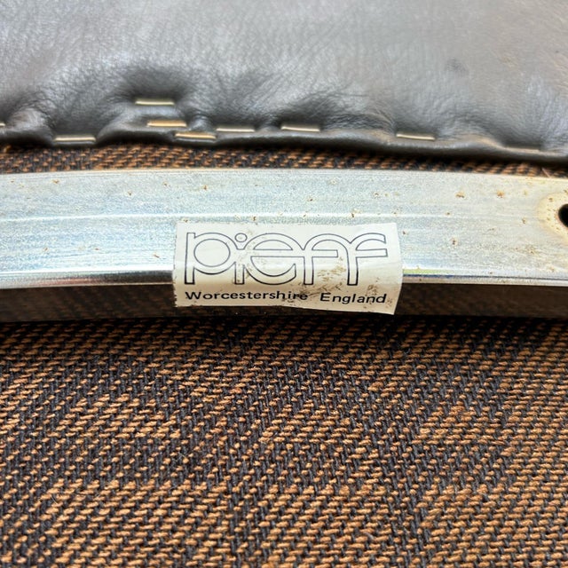 Vintage Cantilever Armchair in Chrome and Leather by Tim Bates for Pieff, 1970s For Sale - Image 13 of 14