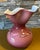 Mauve Vintage Mauve Art Glass Bulbous Handkerchief Vase For Sale - Image 8 of 10