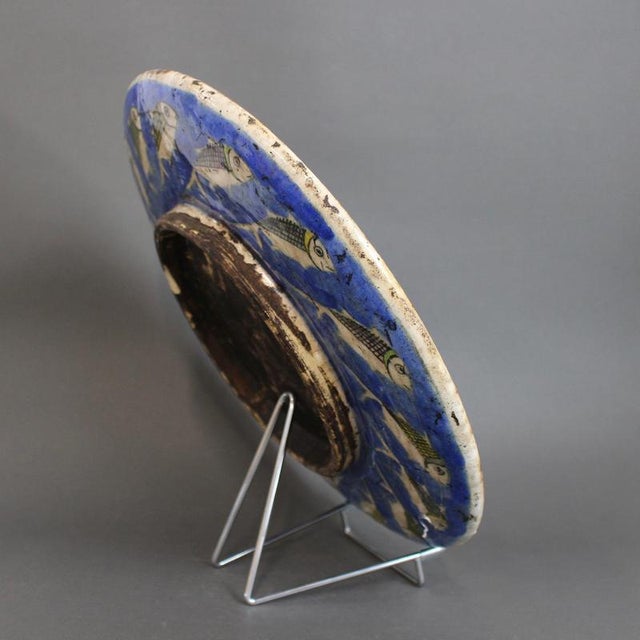 Hand-Painted Ceramic Plate from Shahidi For Sale - Image 6 of 17
