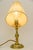 Historistic Brass Table Lamp with Fabric Shade, Vienna, Austria, 1890s For Sale - Image 12 of 13