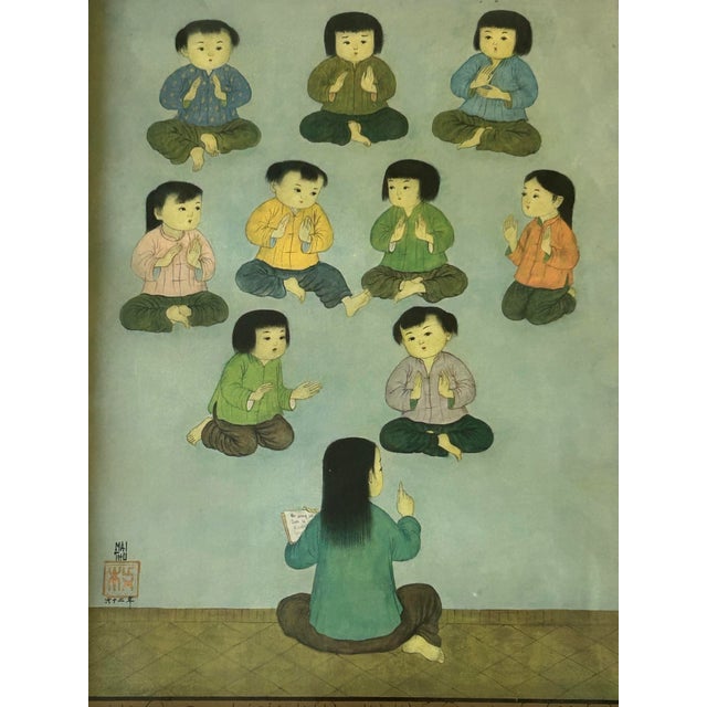 1960s Mai Trung Thu — La Leçon De Chant, Limited Edition Print, 4/960 For Sale - Image 5 of 11