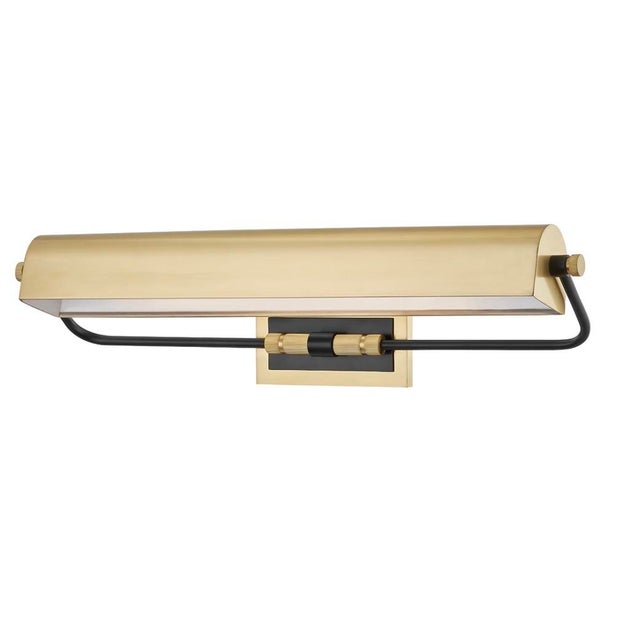 Modernist “Bowery” Brass Wall Sconce by Hudson Valley Lighting For Sale - Image 11 of 12