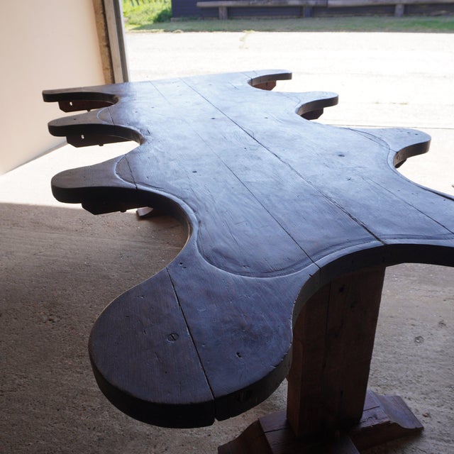 Oak Jeweller's Dining Table For Sale - Image 10 of 18