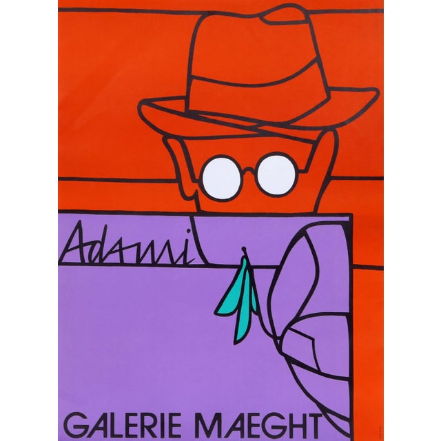 Man in Glasses Valerio Adami Year: circa 1980 Size: 27 in. x 20 in. Poster