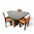 Mid-Century Dining Table and Chairs by Silvio Coppola for Fratelli Montina, Italy, 1970s, Set of 4 For Sale - Image 15 of 15