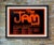 A rare original tour poster for the jam's 1978 uk apocalypse tour, screenprinted in black on vibrant neon orange....