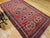 Vintage Afghan Tekke Bokhara in Allover Geometric Pattern in Red, Navy, Gray, Ivory For Sale - Image 10 of 11