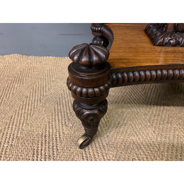 A superb Regency period rosewood card , or games, table. Of excellent construction in solid rosewood with attractive...