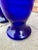 Blue Vintage Italian Cobalt Blue Murano Glass Vases, Set of 2 For Sale - Image 8 of 11