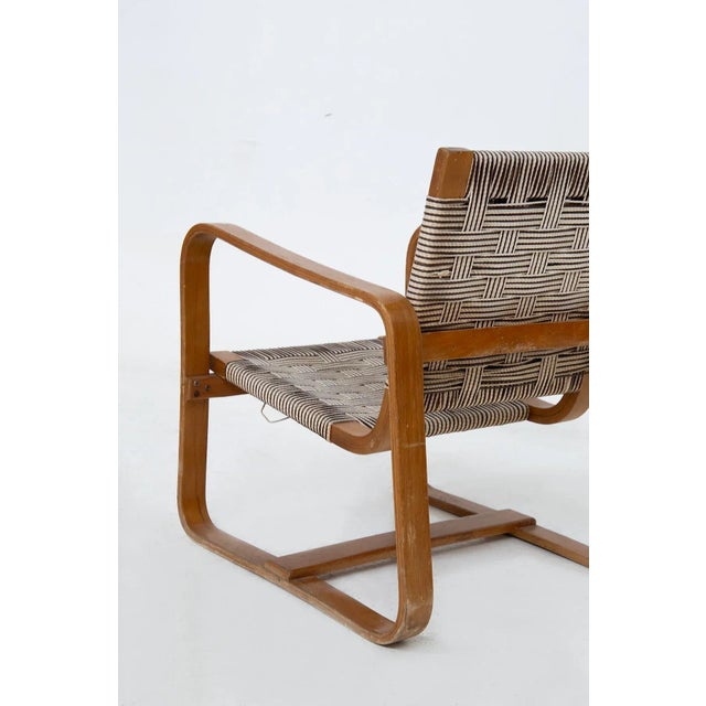 Chairs and Ottoman by Giuseppe Pagano, 1940s, Set of 3 For Sale - Image 9 of 10