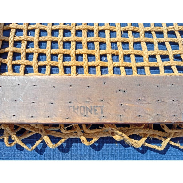 Raffia Woven Dining Chairs by Jan Vaněk for P.M.B., 1930s, Set of 4 For Sale - Image 11 of 18