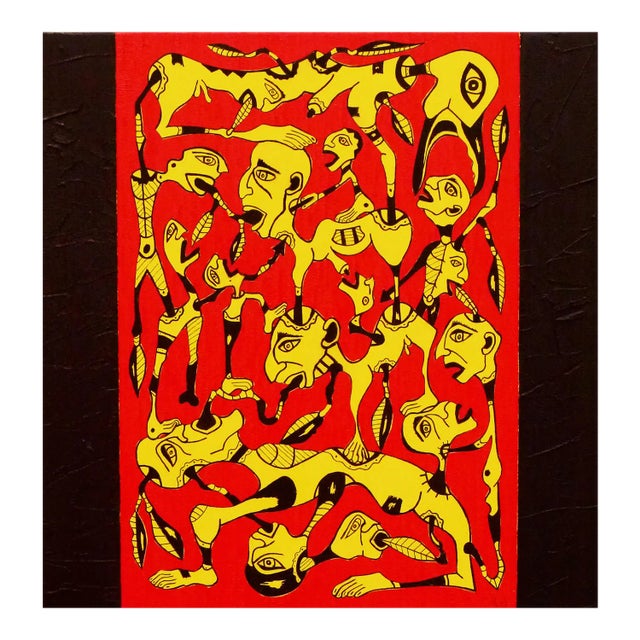 KEJ, Anthropophages III, 2020, Oil on Canvas For Sale