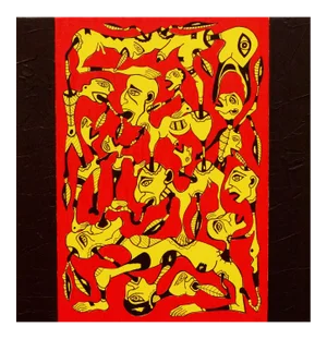 KEJ, Anthropophages III, 2020, Oil on Canvas