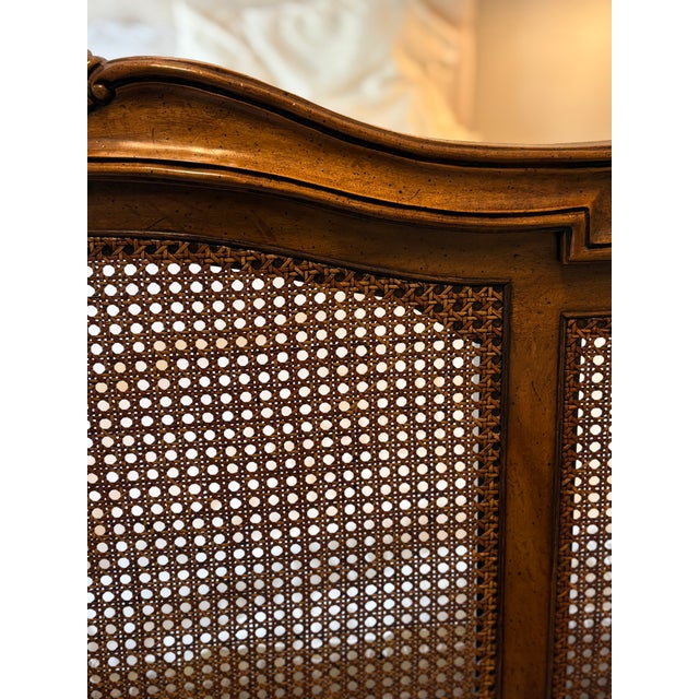 Vintage Century Furniture Claridge Collection Woven Cane Queen Headboard by Raymond Sobota For Sale - Image 15 of 17