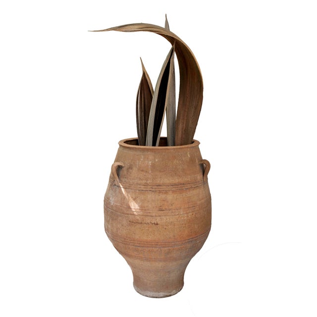 Vintage French Terra Cotta Olive Oil Jug For Sale - Image 4 of 11