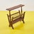 Vintage Wooden Magazine Rack For Sale - Image 3 of 7