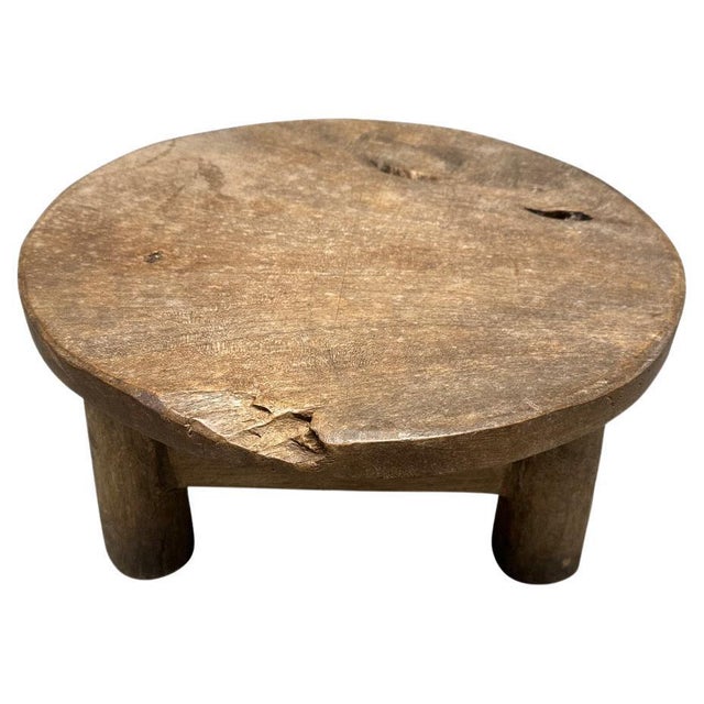 Lovely patina and character on this beautiful antique side table or stool. Circa 1950. We have a small collection. The...