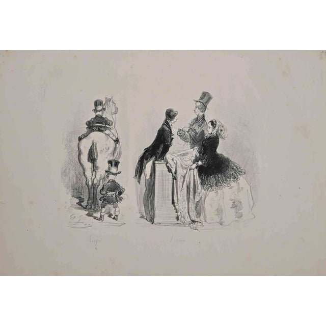 Gustave Doré, Ménagerie Parisienne, Original Lithograph, 1854 For Sale
