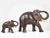 Hand Carved Solid Wood Mother and Baby Elephant Trunk Up Figurines - a Pair For Sale - Image 12 of 12