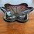 Vintage Mid Century Murano-Style Italian Art Glass Bowl Purple & Blue 10.5 For Sale - Image 10 of 10