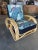 Restored 3/4 Pretzel Rattan Lounge Chair With Adjustable Back For Sale - Image 9 of 12
