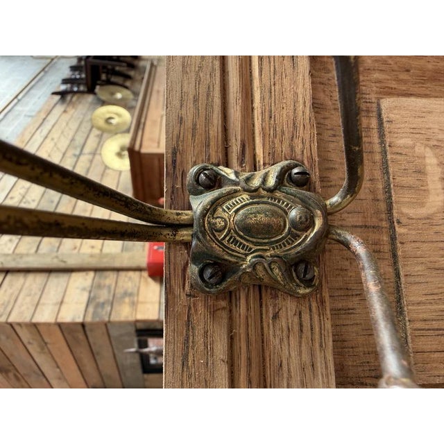 Wood Early 20th Century Oak Entrance Hall Rack For Sale - Image 7 of 12