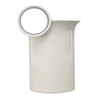 White Ceramic Vase by Enzo Bioli for Il Picchio, 1970s For Sale