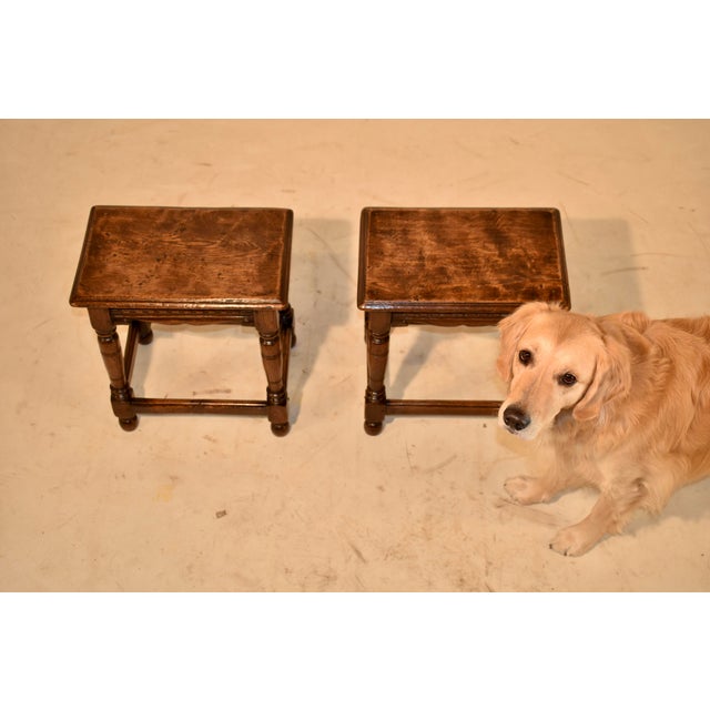 Wood Pair of 19th Century Elm Joint Stools From England For Sale - Image 7 of 11