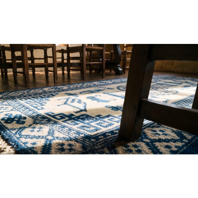 Textile Early 20th Century N. Chinese Baotou Carpet For Sale - Image 7 of 8