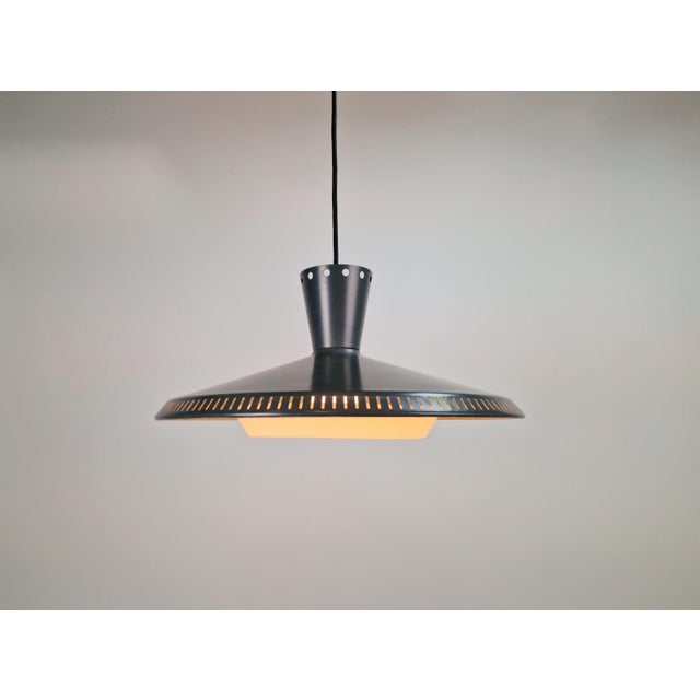 Vintage Pendant Light by Louis Kalff for Philips, 1960 For Sale - Image 6 of 12