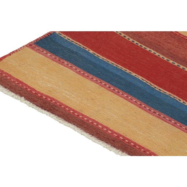 This vintage 2'5''x10'4'' Persian Kilim is a new addition of Bidjar provenance in Rug & Kilim's rare tribal curations....