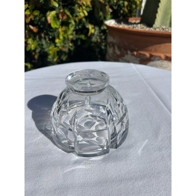 Vintage Ovefors Crystal Pedestal Bowl For Sale - Image 11 of 14